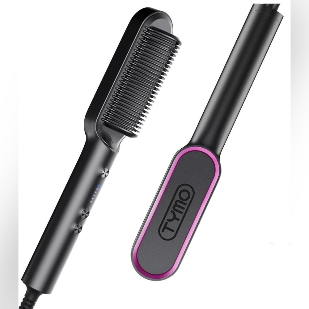 Hair Straightener Brush, TYMO Ring Hair Straightener Comb